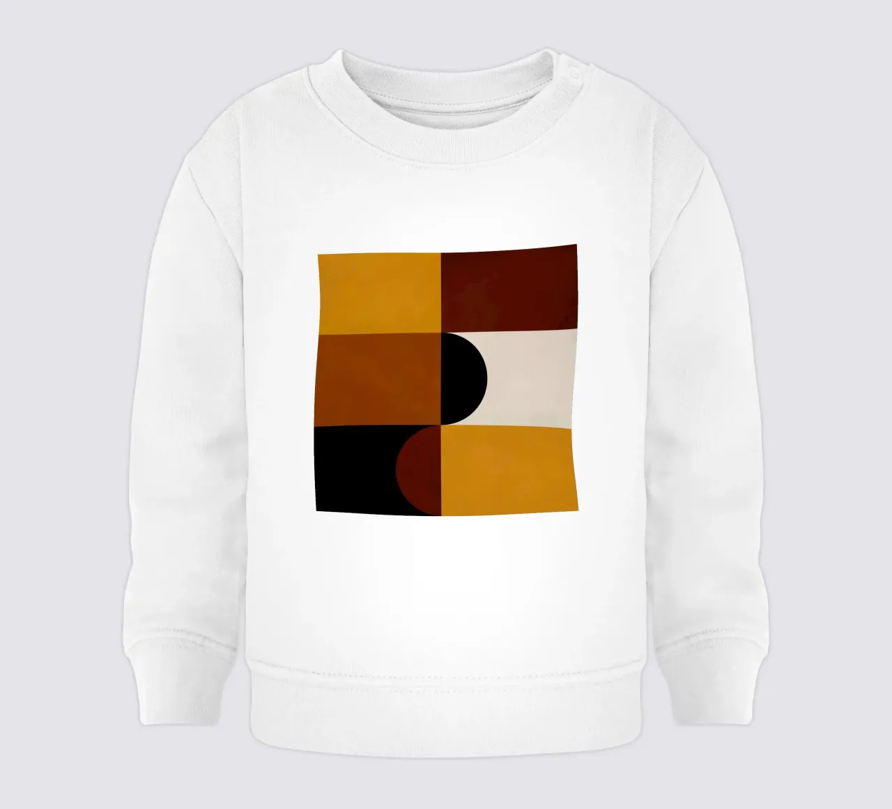 Cozy Bold Shapes Blocks Moderna sudadera de bebé de TijanaArtStudio88