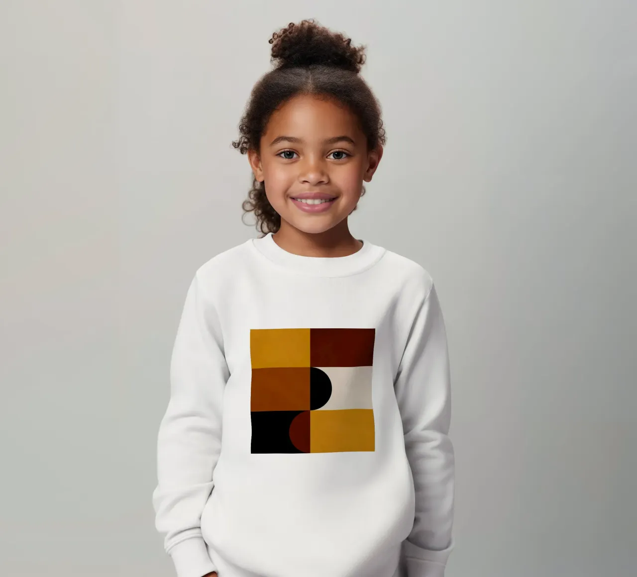 Cozy Bold Shapes Blocks Moderna felpa bambino da TijanaArtStudio88