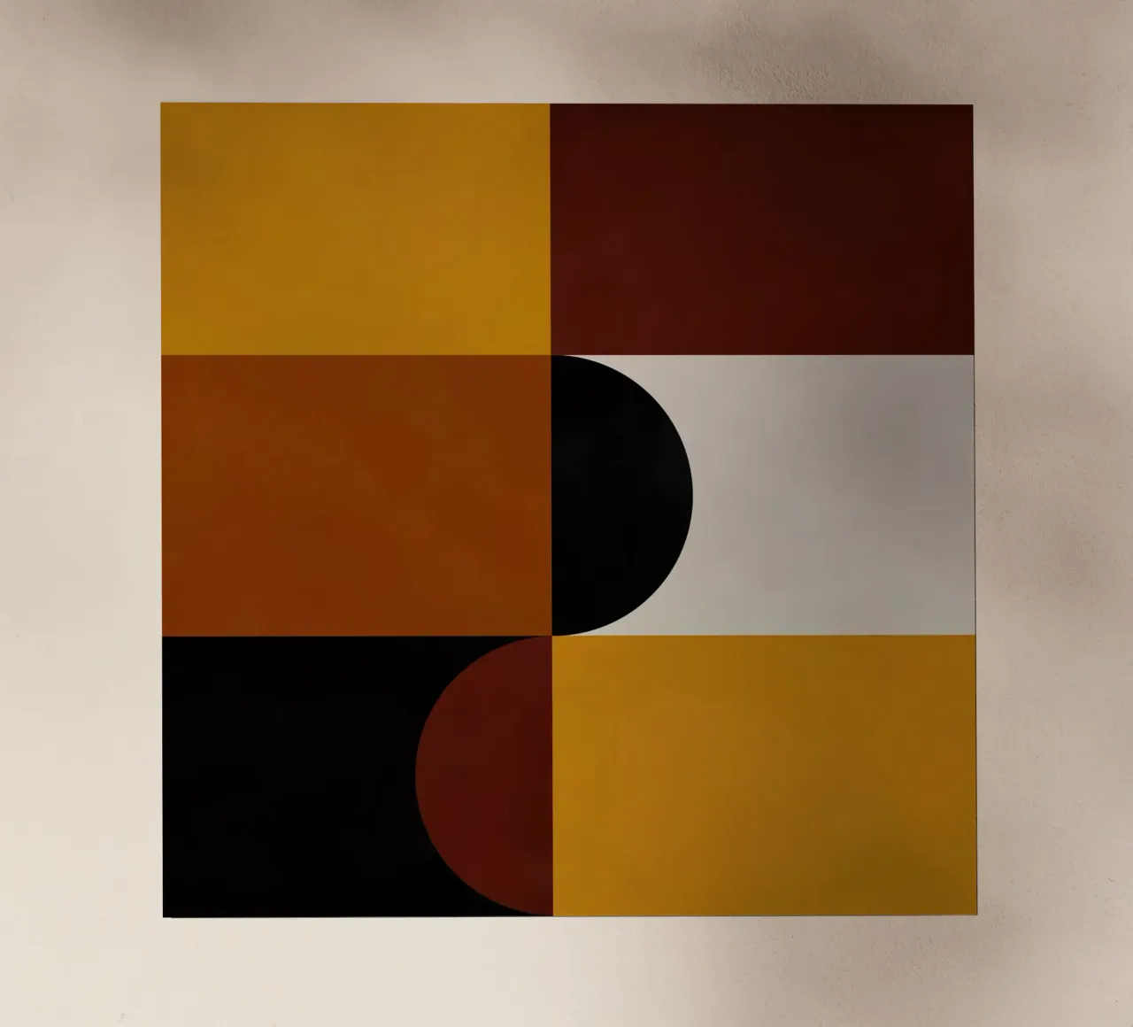 Cozy Bold Shapes Blocks Moderna pellicola backlit da TijanaArtStudio88