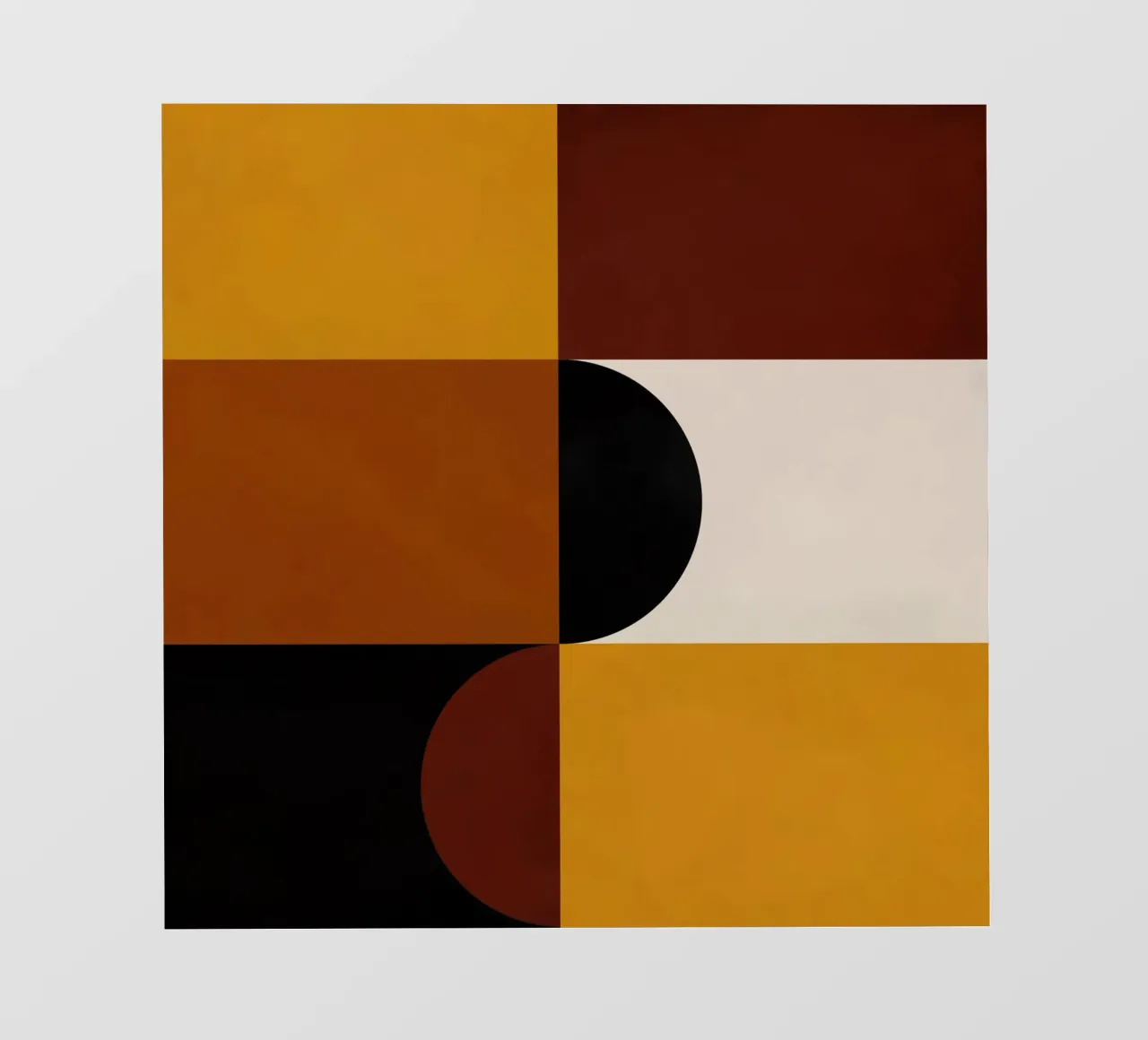 Cozy Bold Shapes Blocks Moderna pellicola backlit da TijanaArtStudio88
