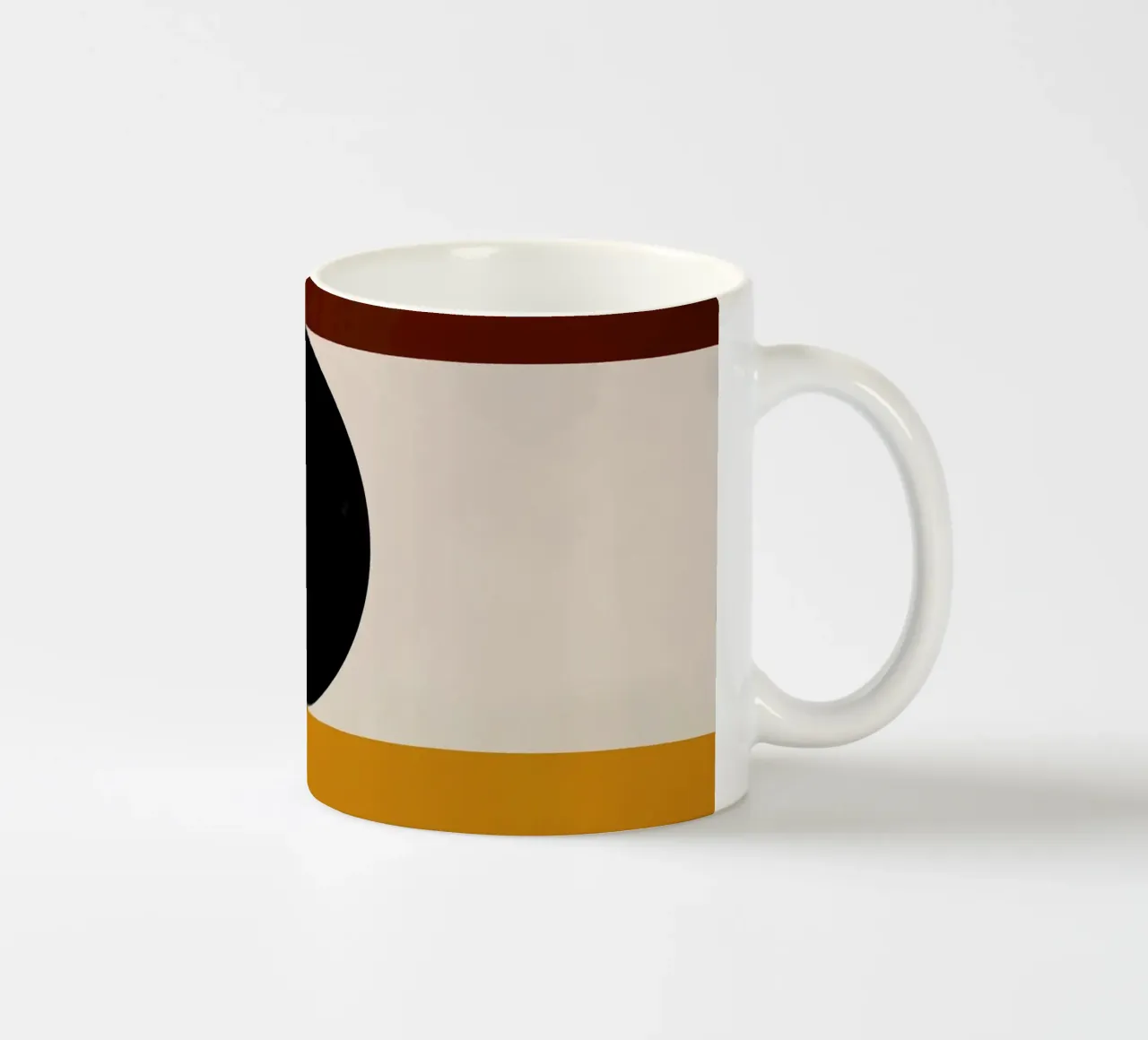 Cozy Bold Shapes Blocks Moderna tazza in ceramica da TijanaArtStudio88