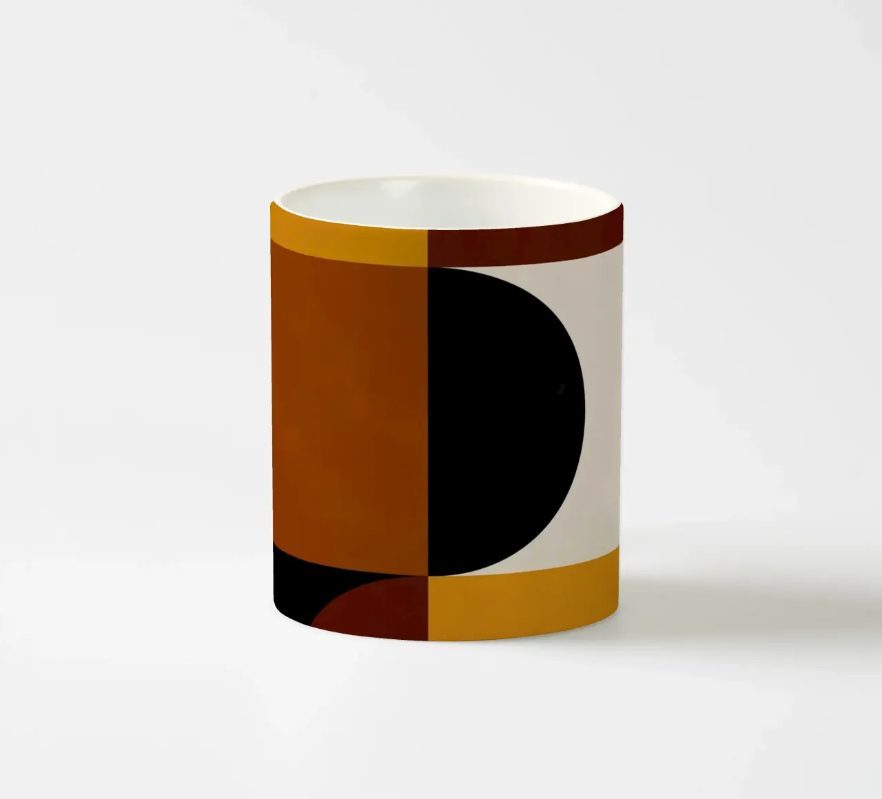 Cozy Bold Shapes Blocks Moderna tazza in ceramica da TijanaArtStudio88