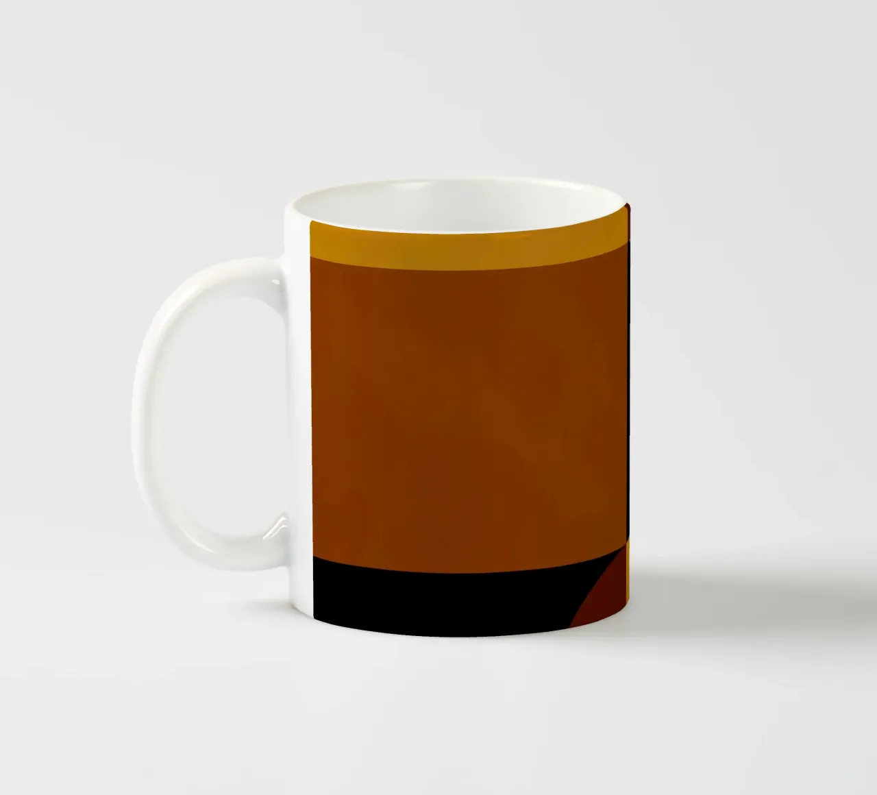 Cozy Bold Shapes Blocks Moderna tazza in ceramica da TijanaArtStudio88