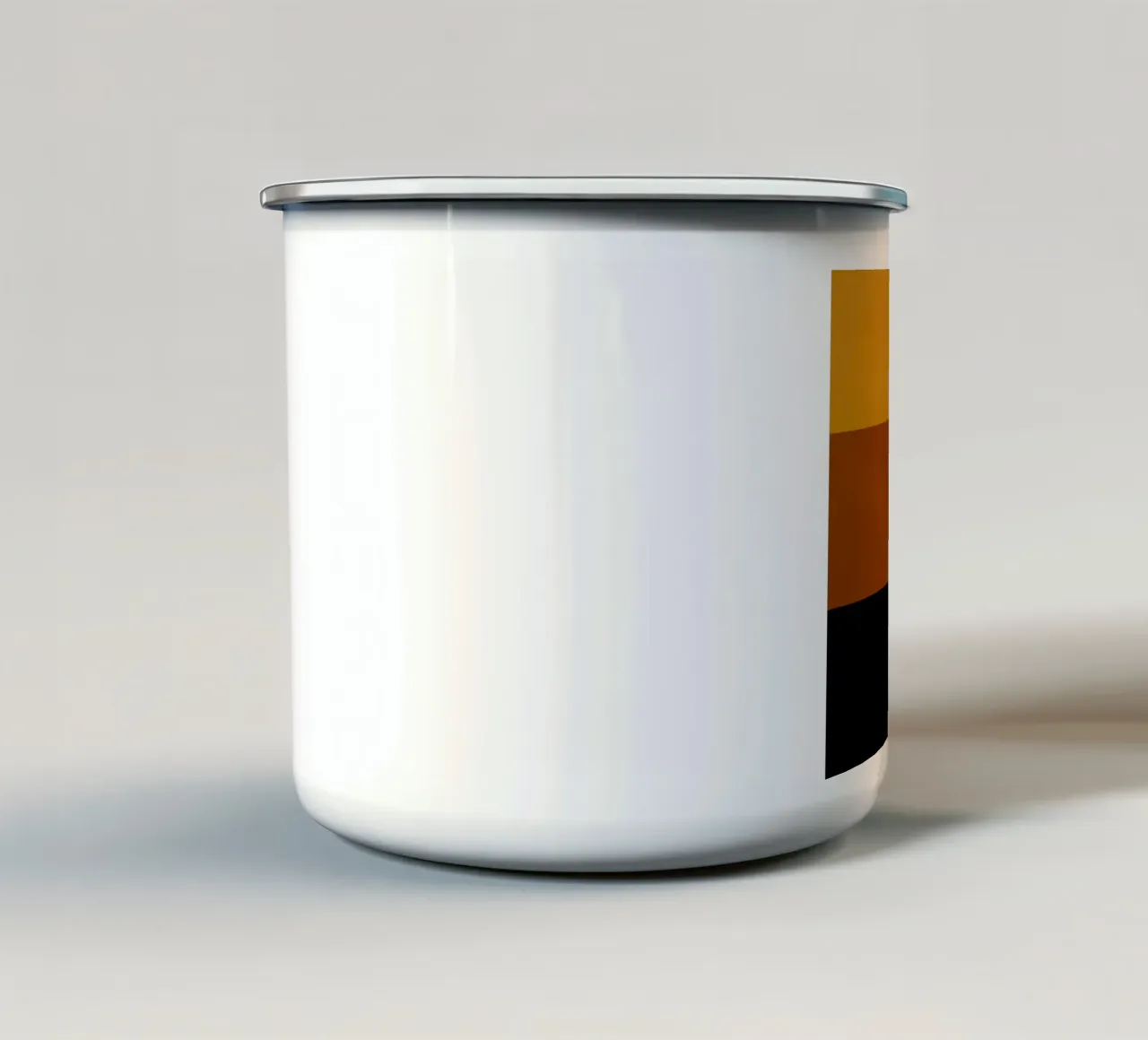 Cozy Bold Shapes Blocks Moderna emaille mok van TijanaArtStudio88