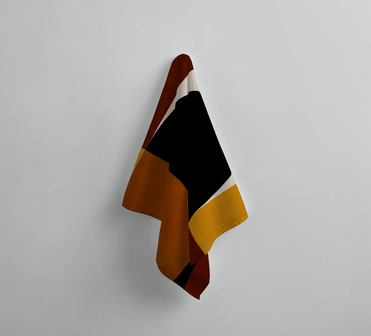 Cozy Bold Shapes Blocks Moderna asciugamano da bagno da TijanaArtStudio88