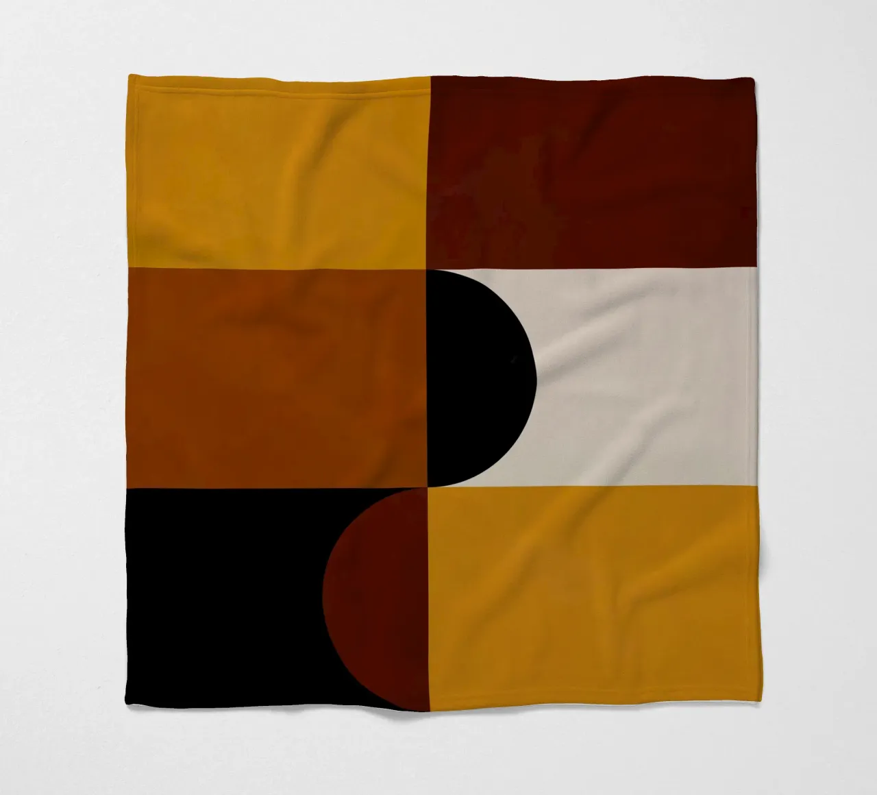 Cozy Bold Shapes Blocks Moderna coperta in pile da TijanaArtStudio88