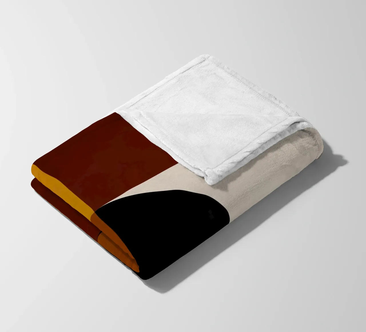 Cozy Bold Shapes Blocks Moderna coperta in pile da TijanaArtStudio88