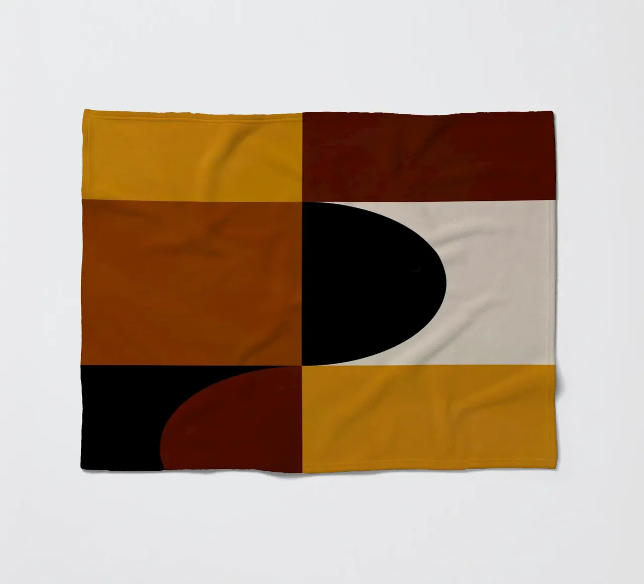 Cozy Bold Shapes Blocks Moderna coperta in pile da TijanaArtStudio88