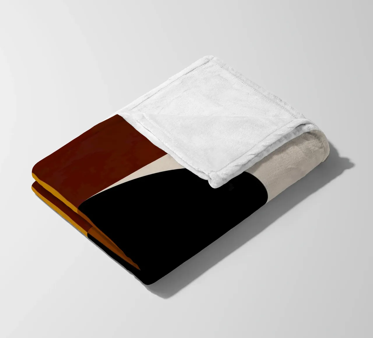 Cozy Bold Shapes Blocks Moderna coperta in pile da TijanaArtStudio88