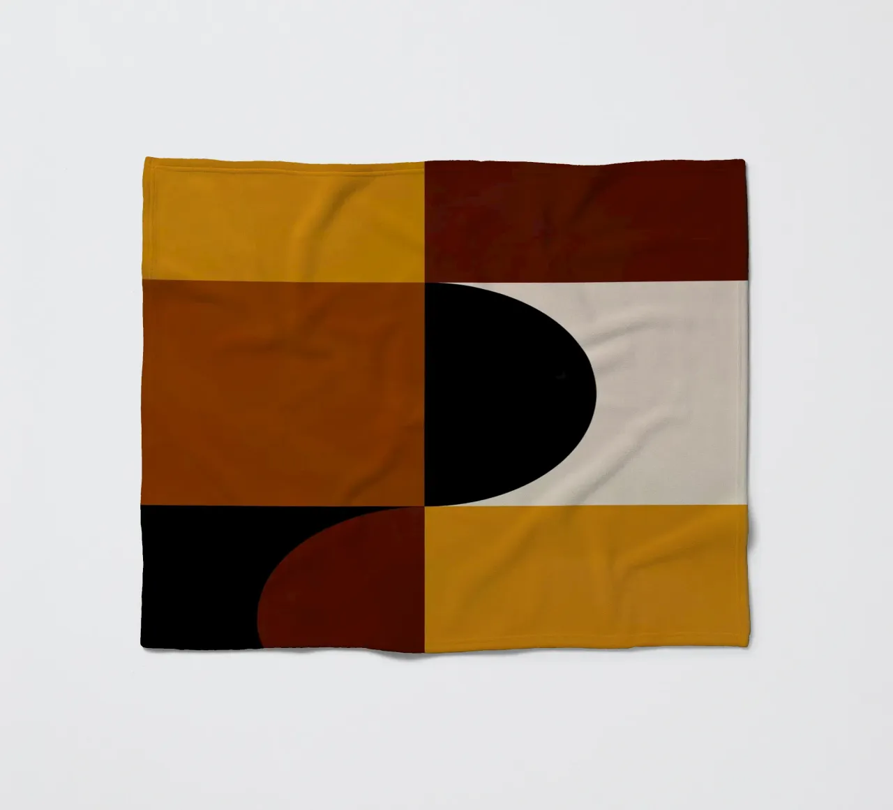 Cozy Bold Shapes Blocks Moderna coperta in pile da TijanaArtStudio88