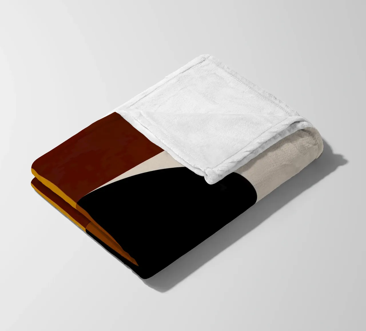 Cozy Bold Shapes Blocks Moderna coperta in pile da TijanaArtStudio88