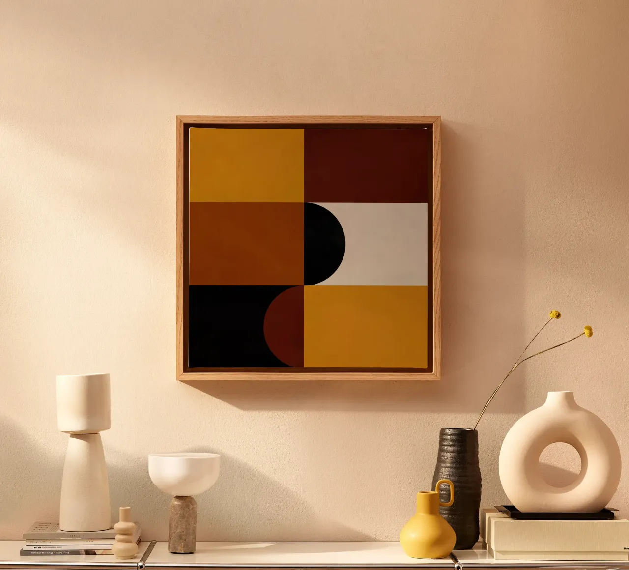 Cozy Bold Shapes Blocks Moderna tela da TijanaArtStudio88