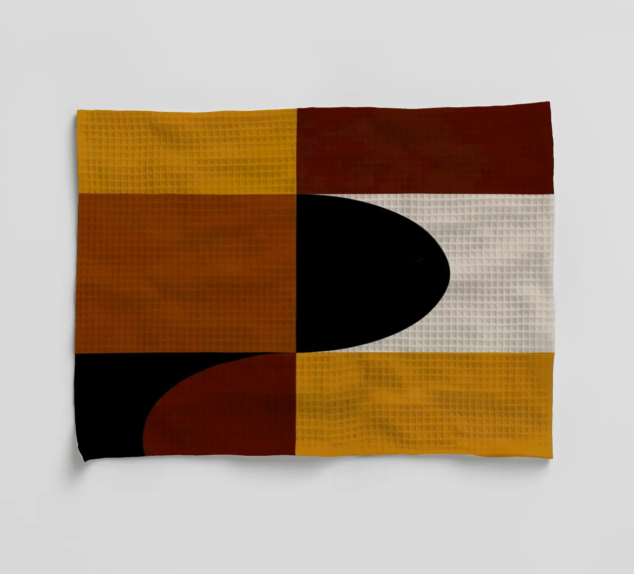 Cozy Bold Shapes Blocks Moderna torchon de TijanaArtStudio88