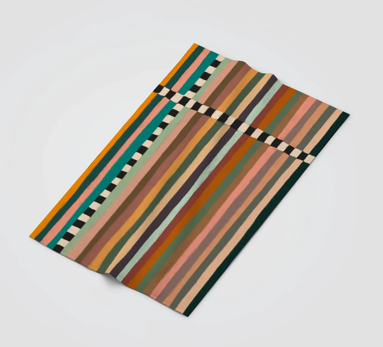 Alisa Galitsyna - Mix di strisce 02 coperta in pile da The Artcircle
