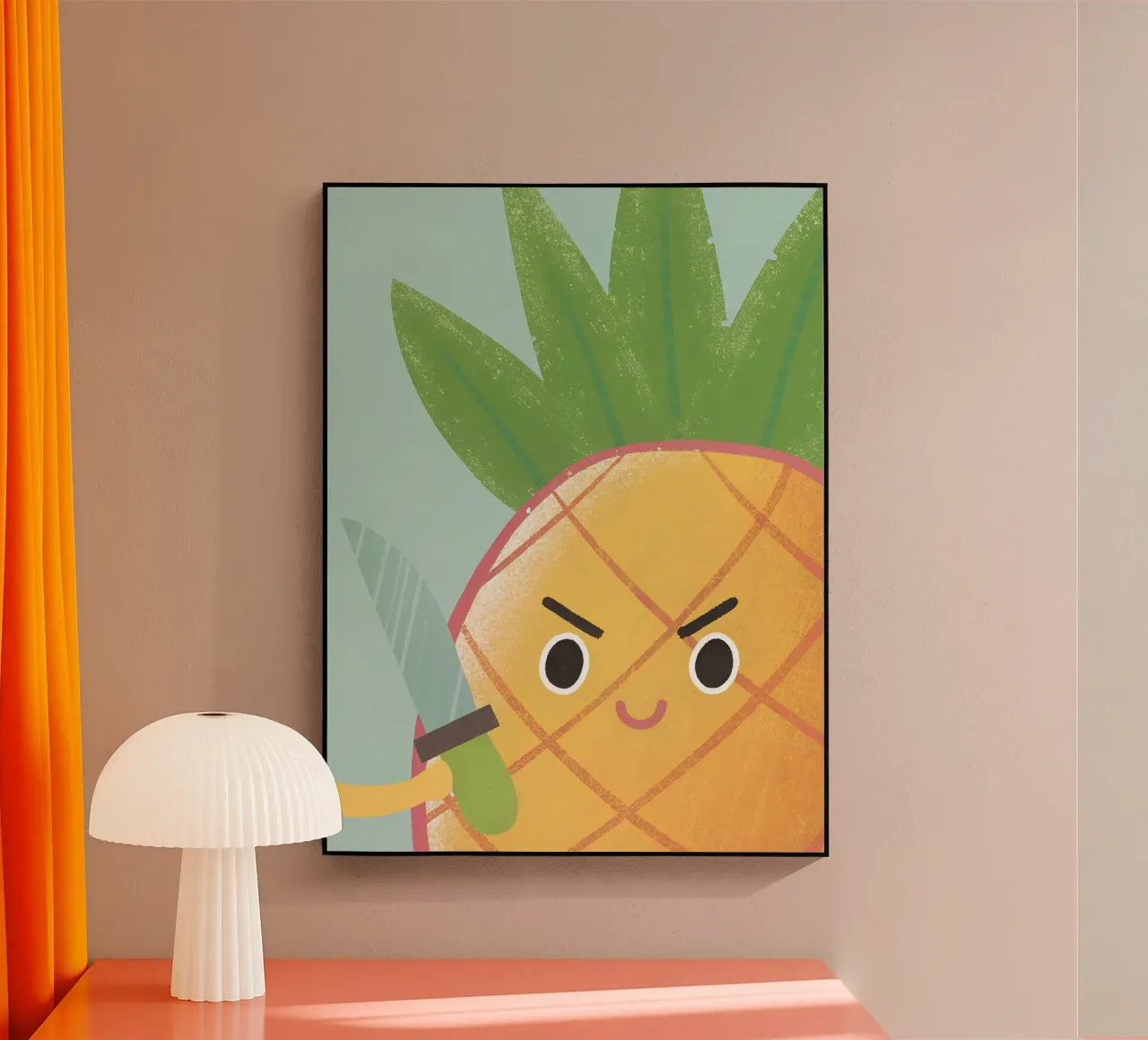 Ananas con coltello plexiglass da LOYAL SHOP