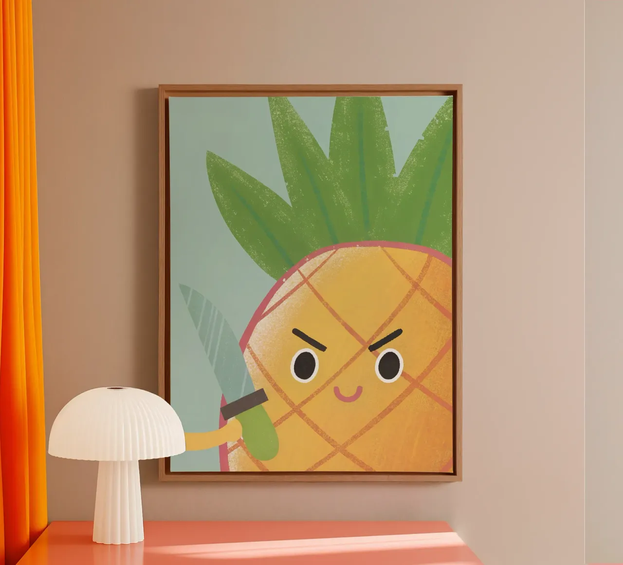 Ananas con coltello tela da LOYAL SHOP