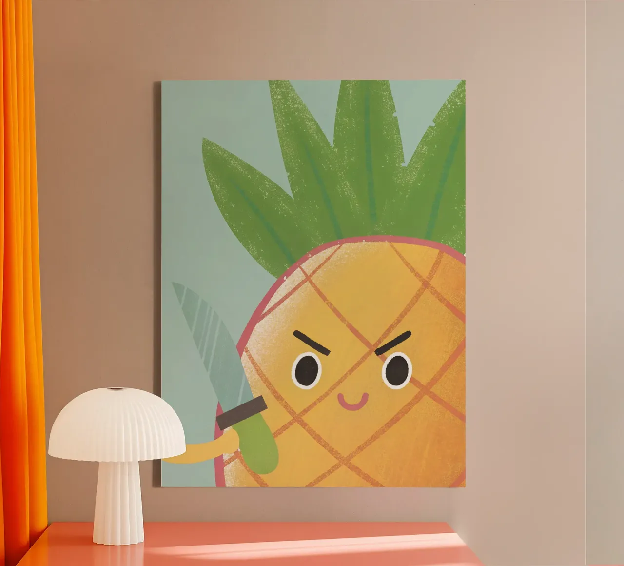 Ananas con coltello tela da LOYAL SHOP