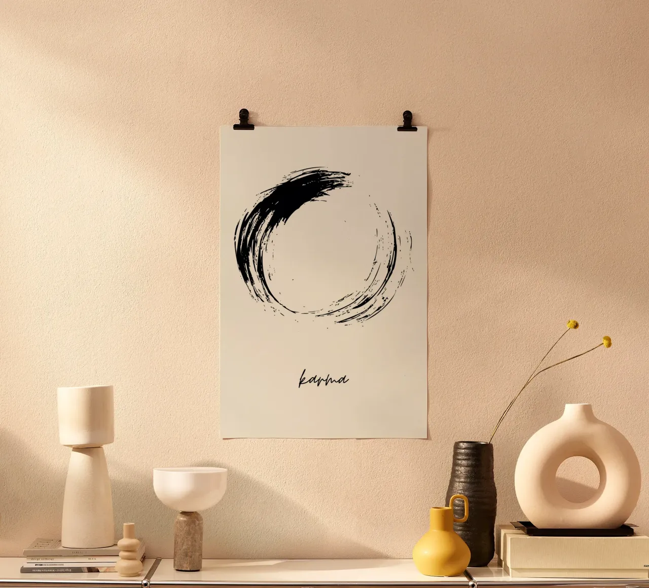 Karma poster con telaio in plastica da NORDLICHT DESIGNS