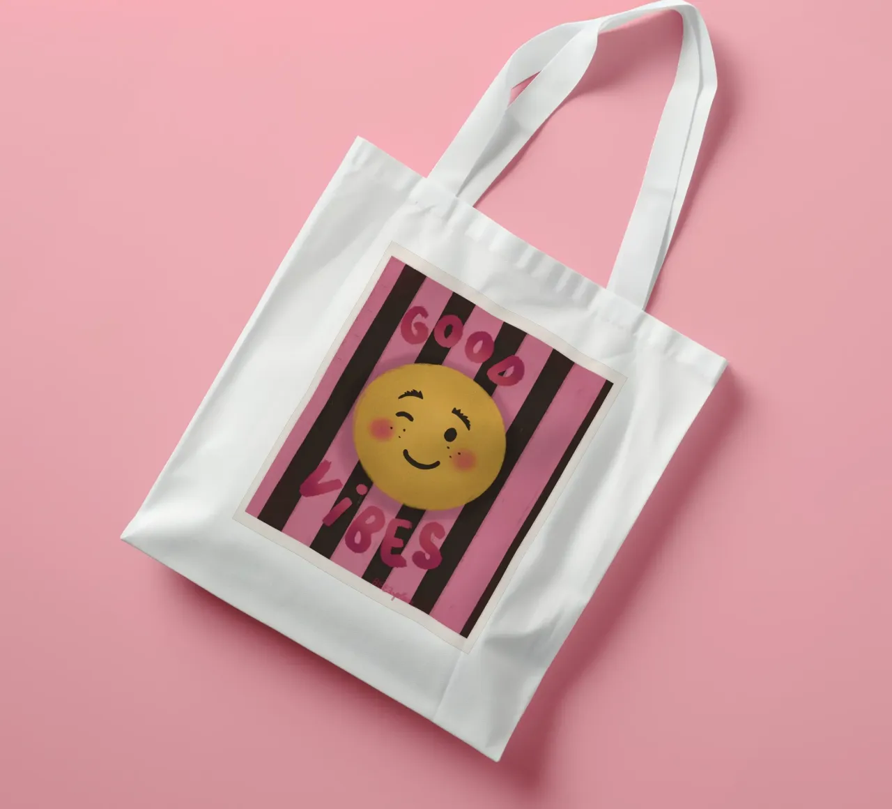 Good Vibes borsa in juta da Beeeplan