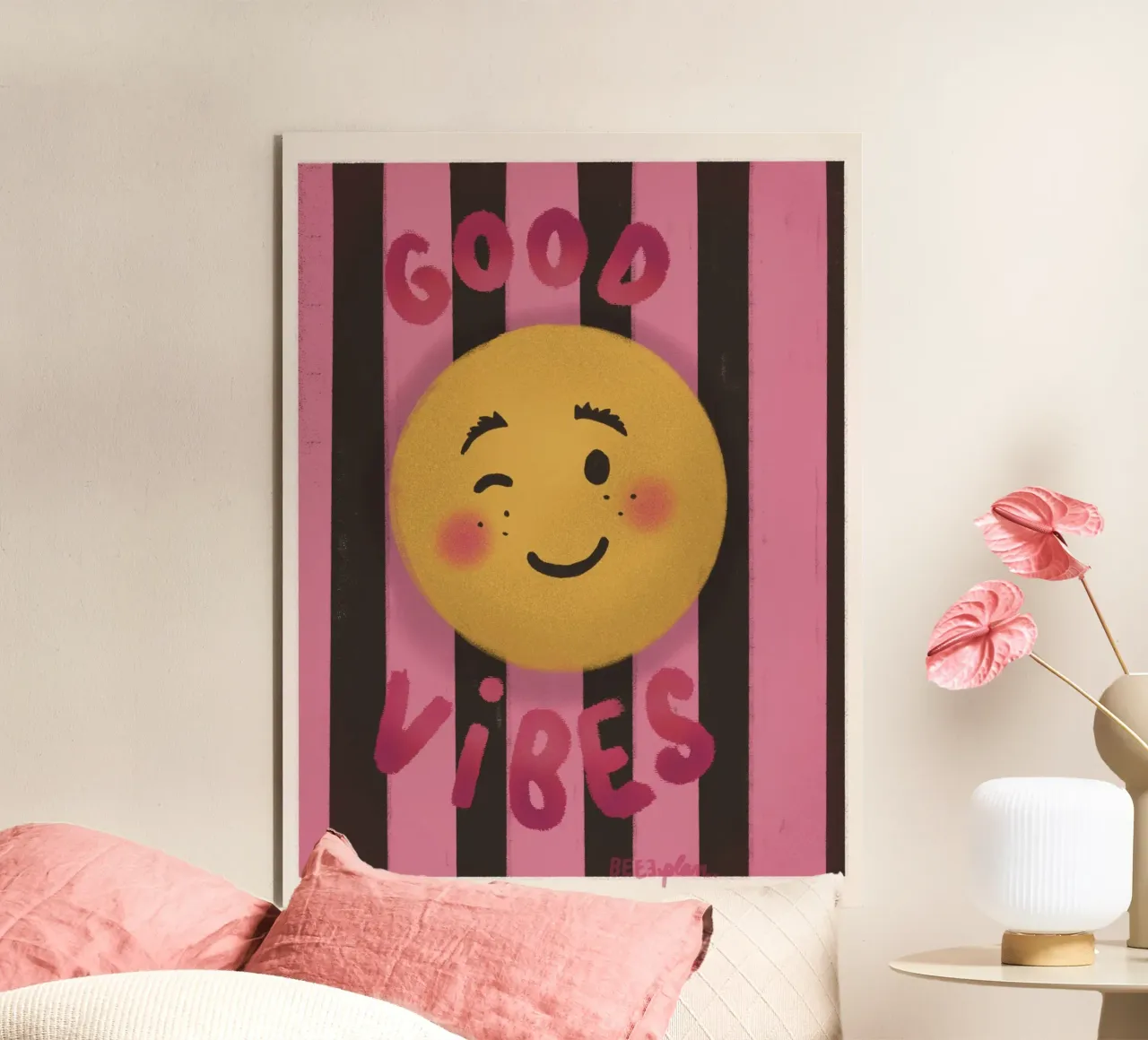 Good Vibes alluminio dibond da Beeeplan