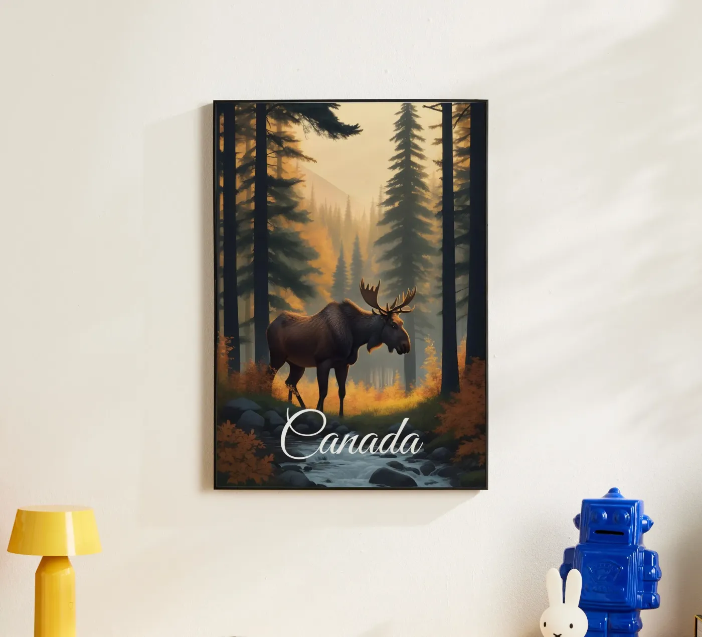 Canada Moose forex plate by Charnwood Prints