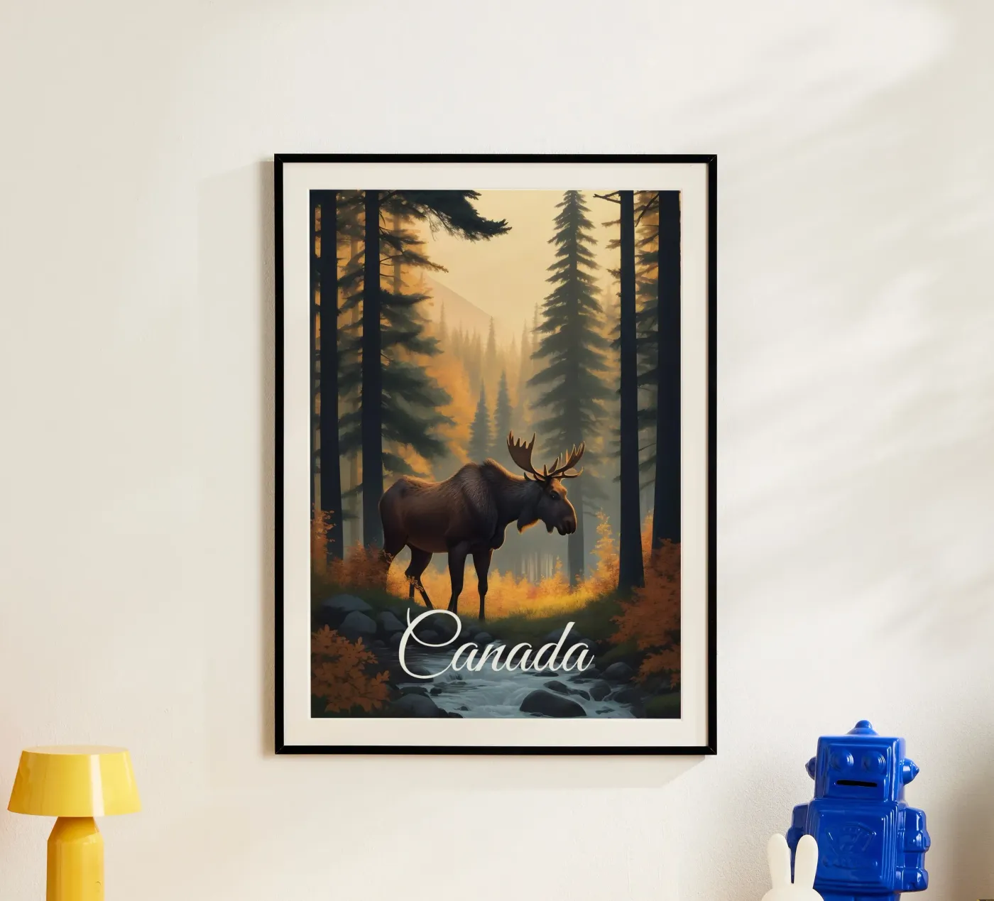 Alce del Canada poster da Charnwood Prints