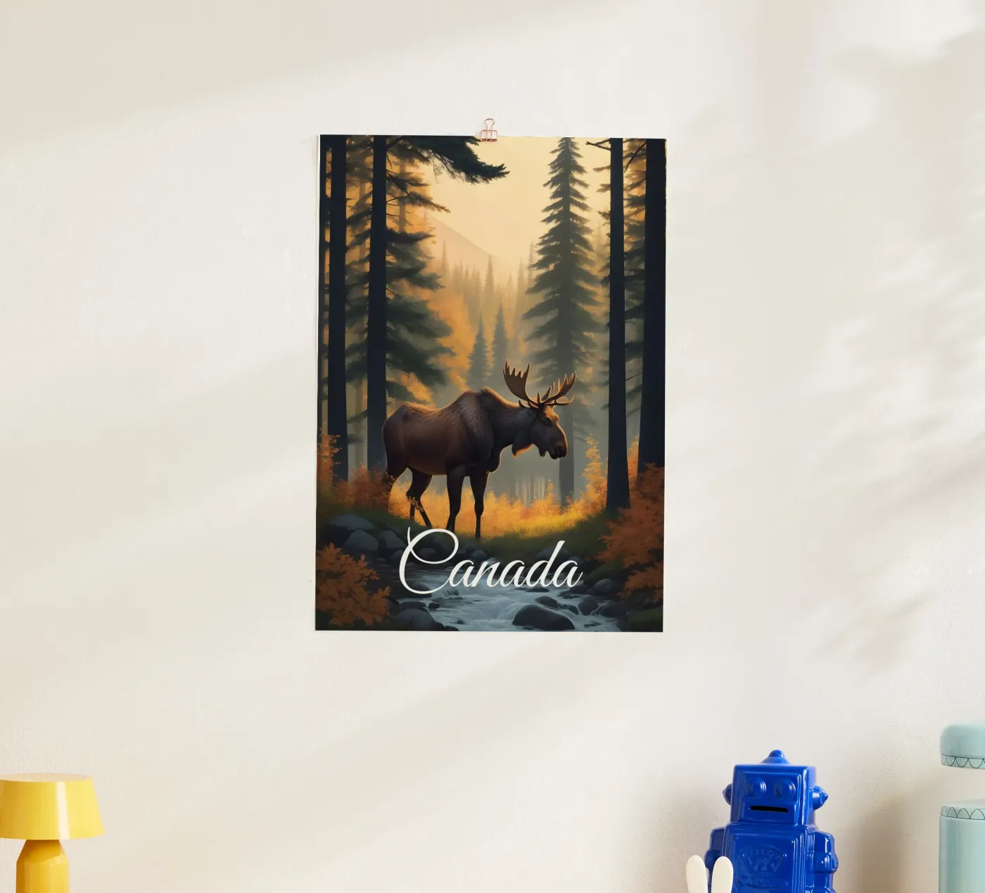 Alce del Canada poster da Charnwood Prints