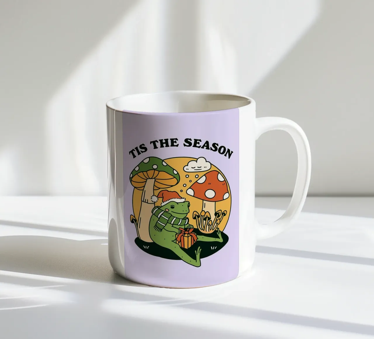è questa la stagione del Natale delle rane tazza in ceramica da Avocadoz