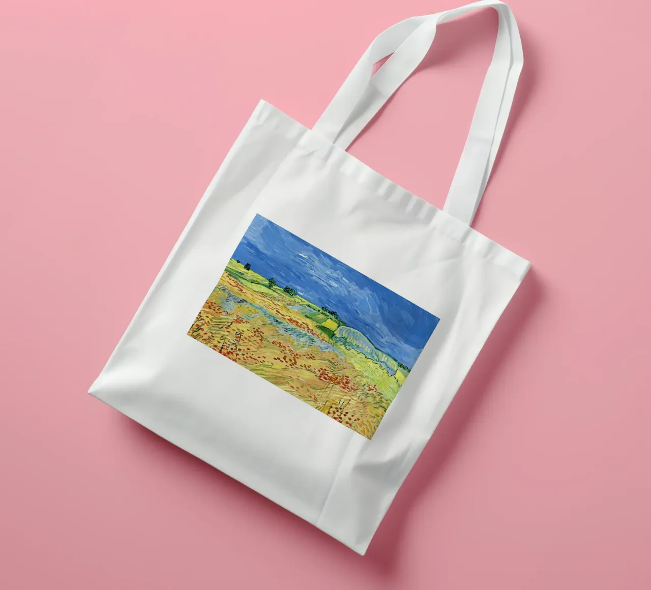 Campi con papaveri in fiore borsa in juta da Roy Terrell