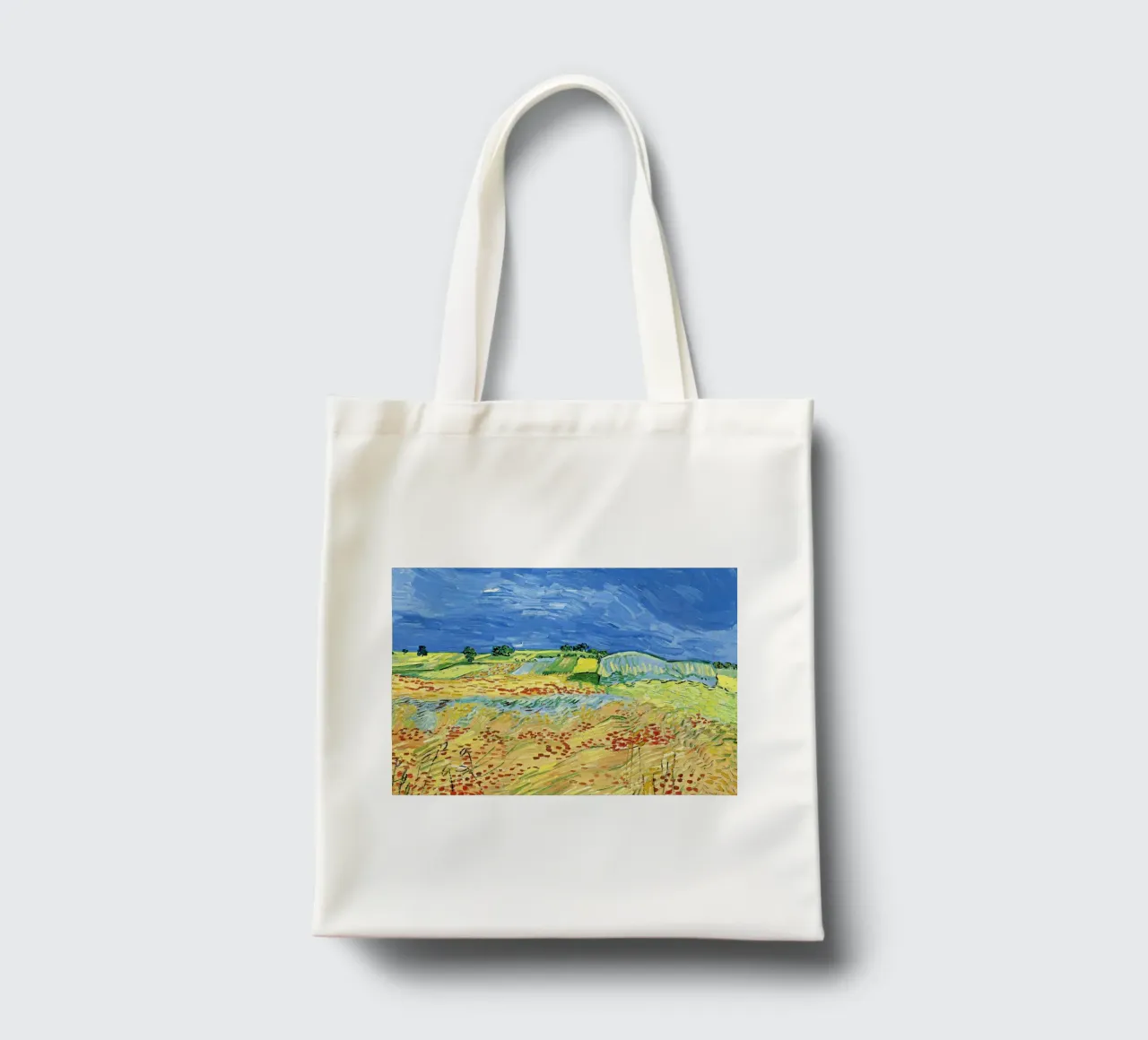 Campi con papaveri in fiore borsa in juta da Roy Terrell