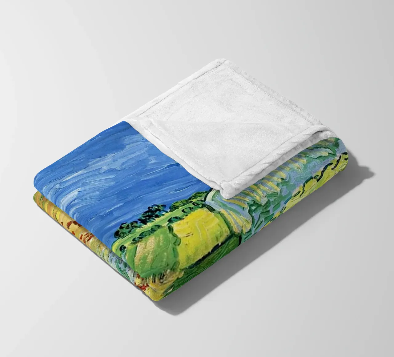 Campi con papaveri in fiore coperta in pile da Roy Terrell