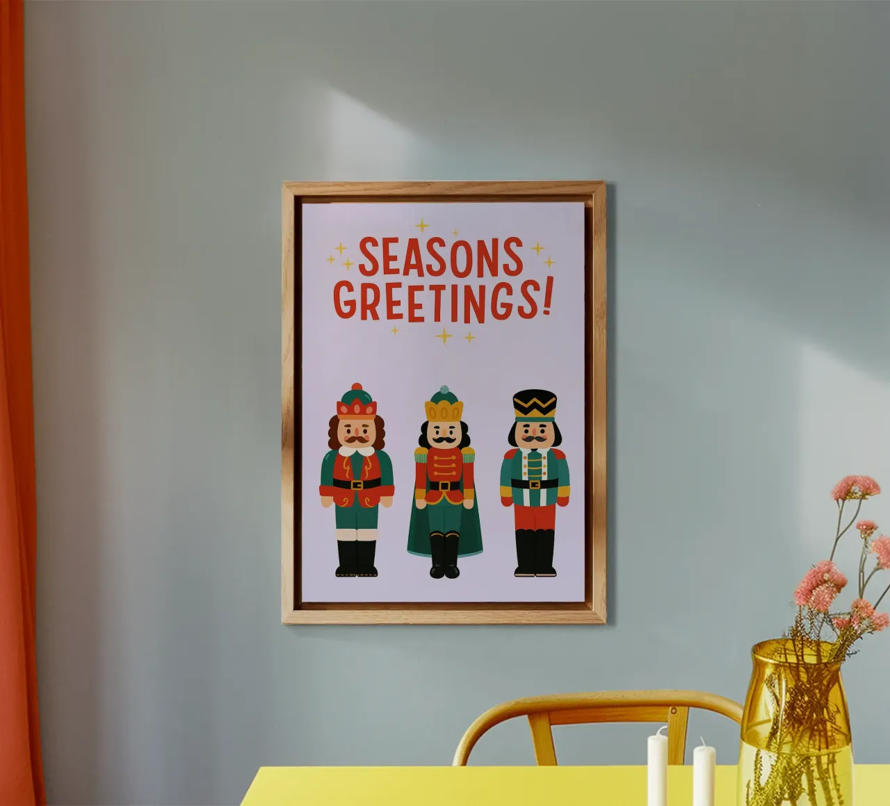 seasons greetings christmas alu-dibond by Avocadoz