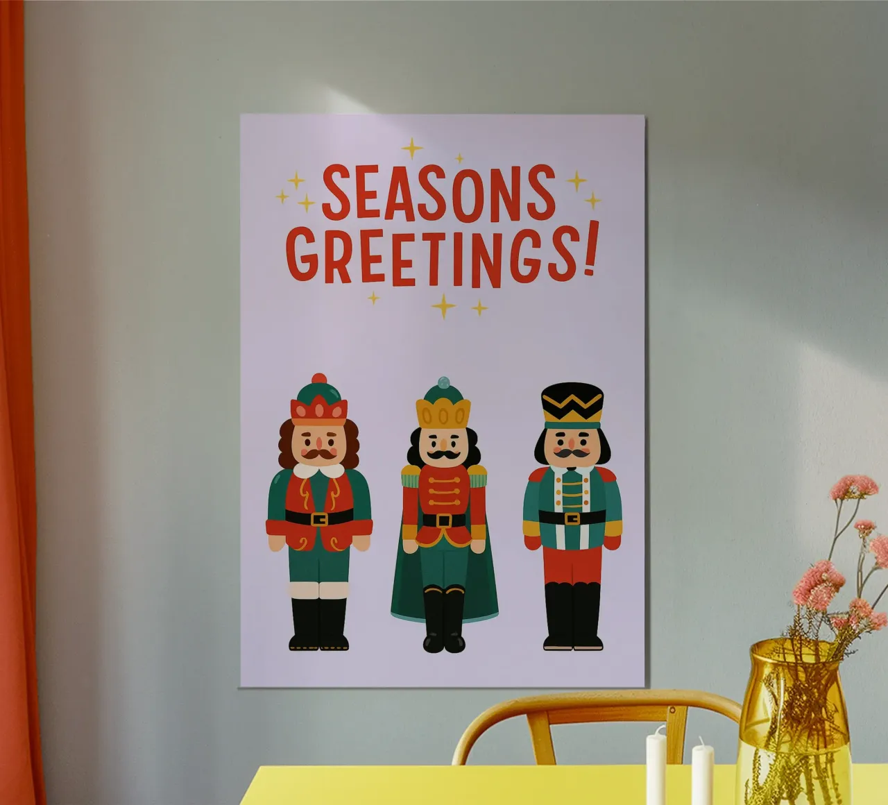 seasons greetings christmas alu-dibond by Avocadoz