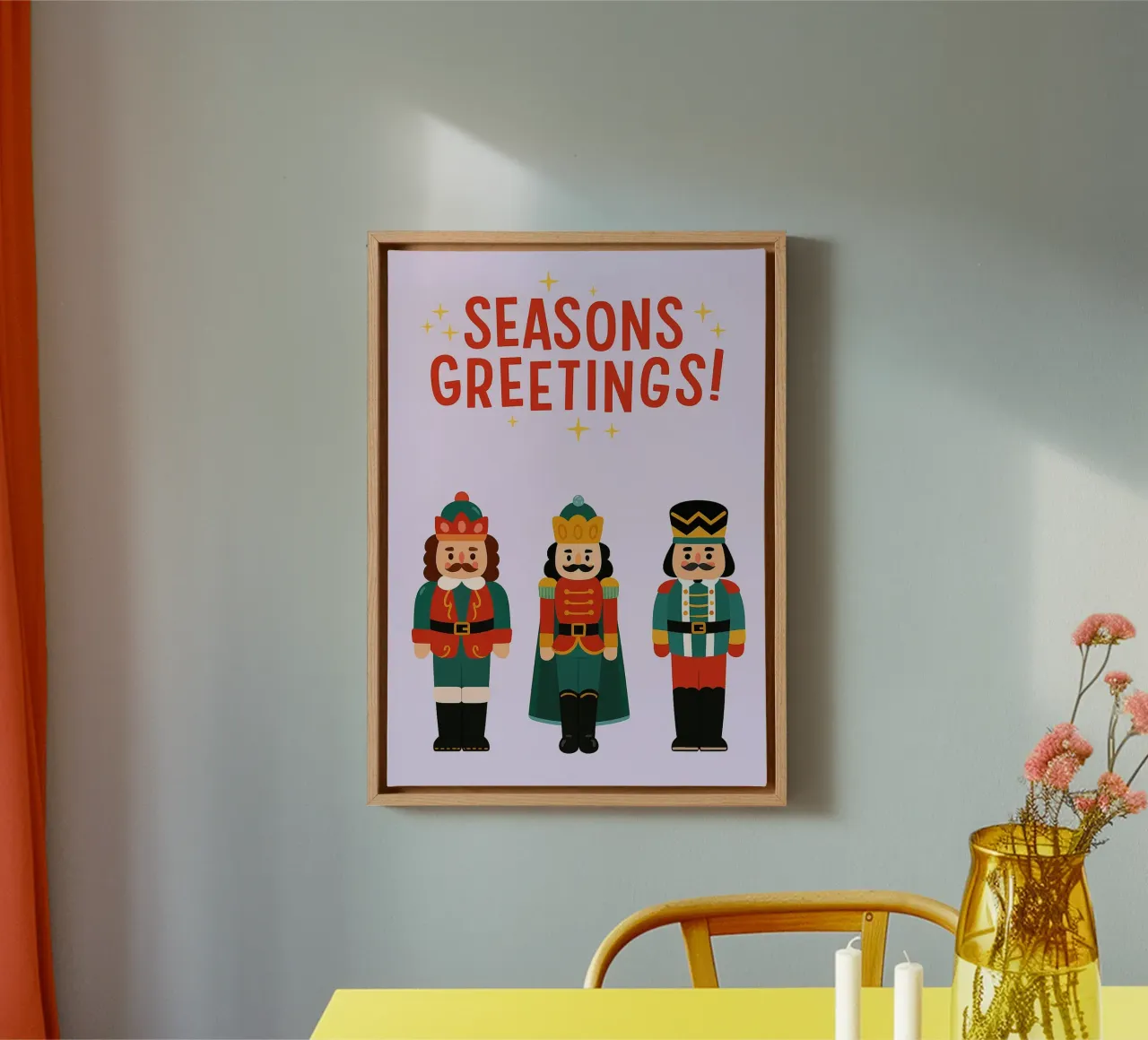 seasons greetings christmas canvas by Avocadoz