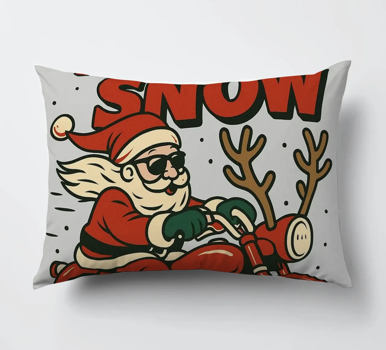 Babbo Natale nella neve cuscino da Avocadoz
