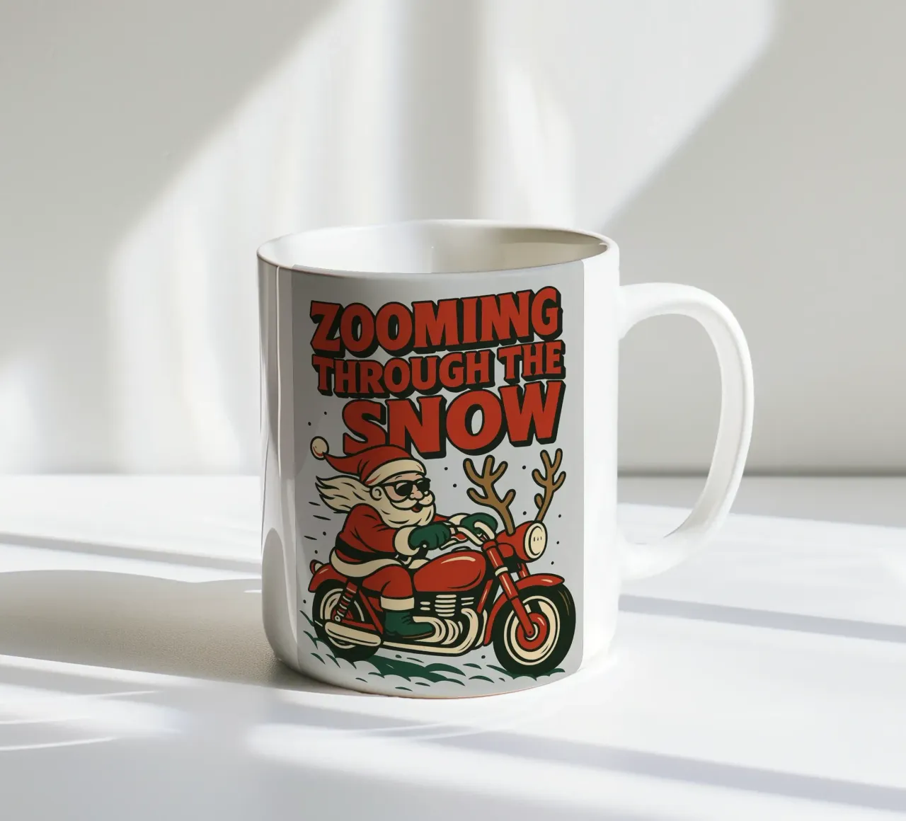 Babbo Natale nella neve tazza in ceramica da Avocadoz