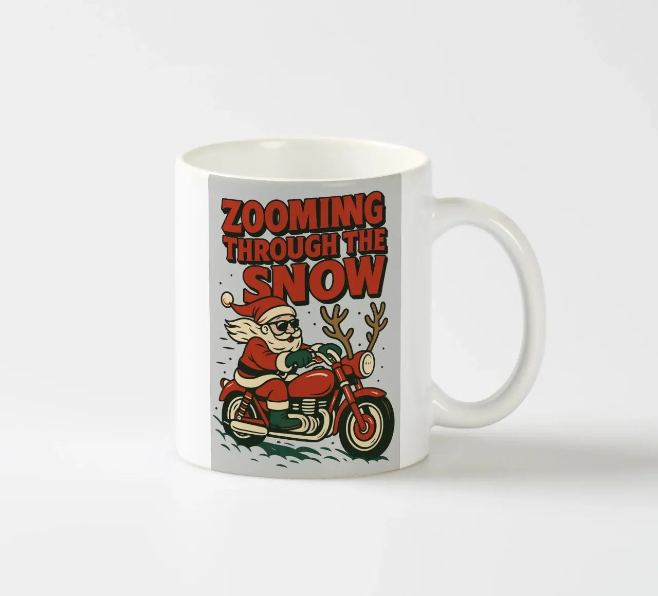 Babbo Natale nella neve tazza in ceramica da Avocadoz