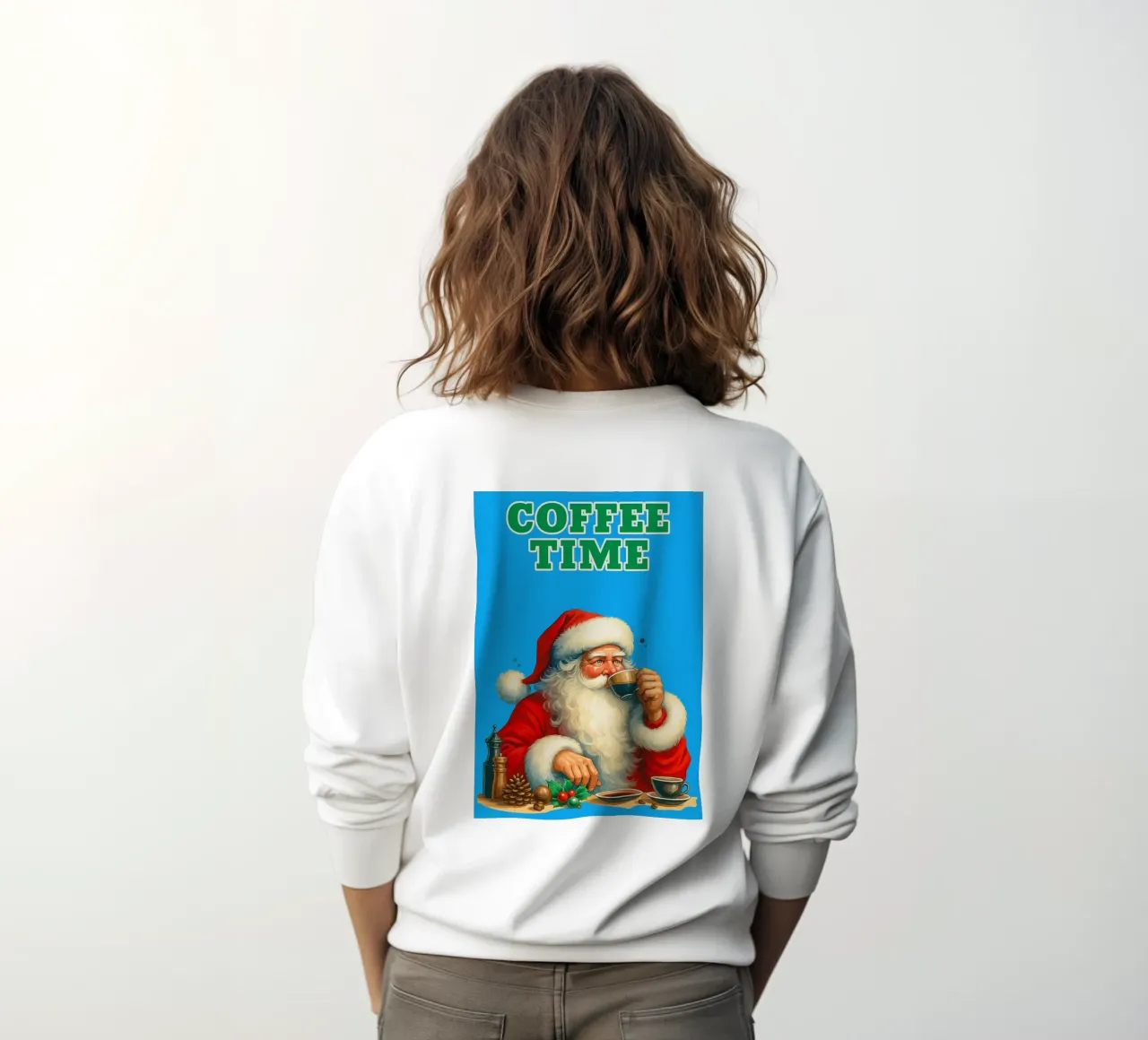 Babbo Natale al caffè felpa da Avocadoz