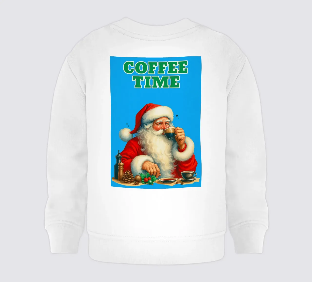 Babbo Natale al caffè felpa neonato da Avocadoz