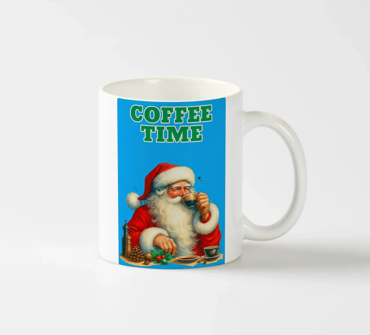 Babbo Natale al caffè tazza in ceramica da Avocadoz