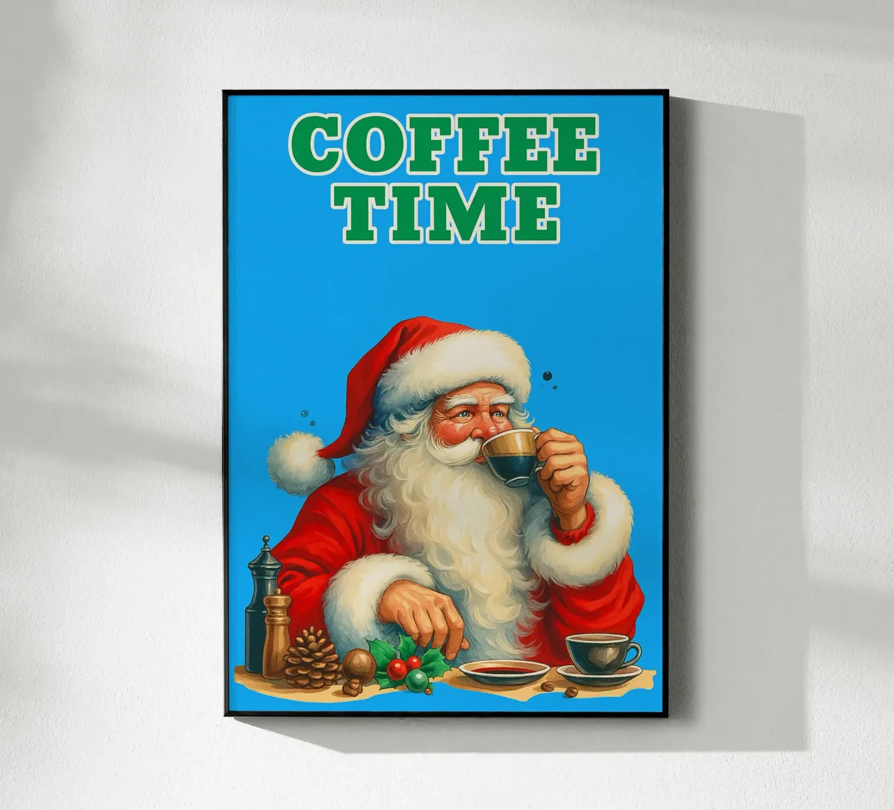 Babbo Natale al caffè plexiglass da Avocadoz