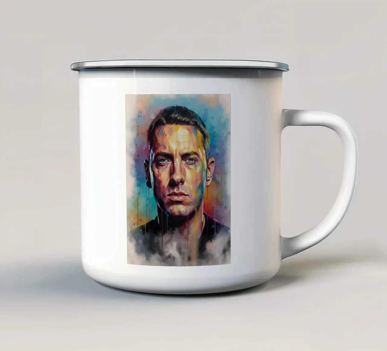 Arte astratta di Eminem tazza in smalto da Kalis