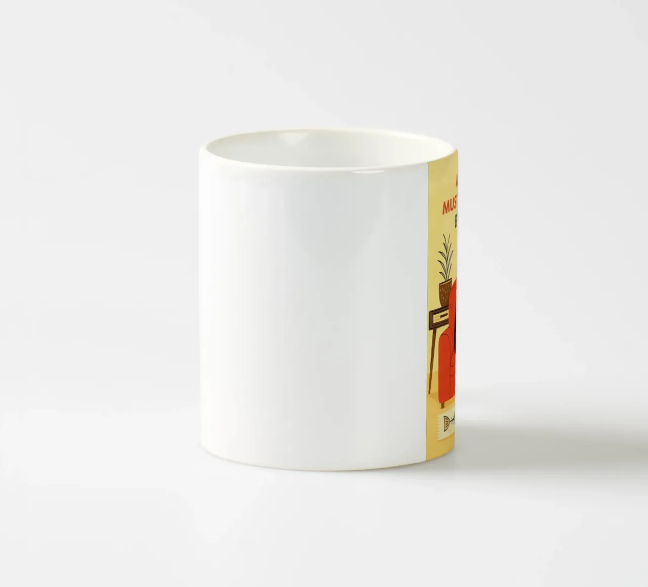 tutti gli ospiti devono essere approvati dal gatto tazza in ceramica da Avocadoz