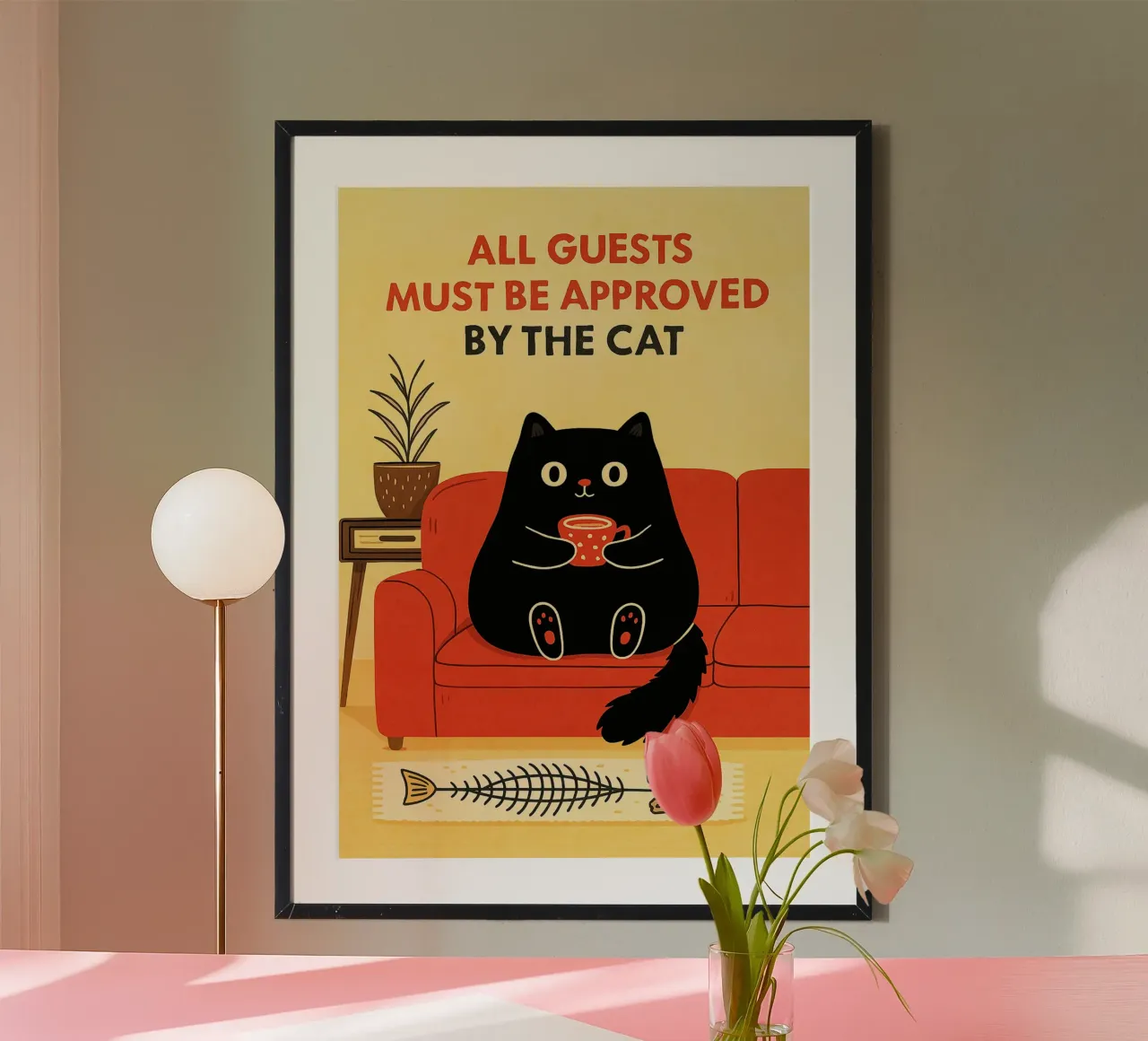 tutti gli ospiti devono essere approvati dal gatto poster da Avocadoz