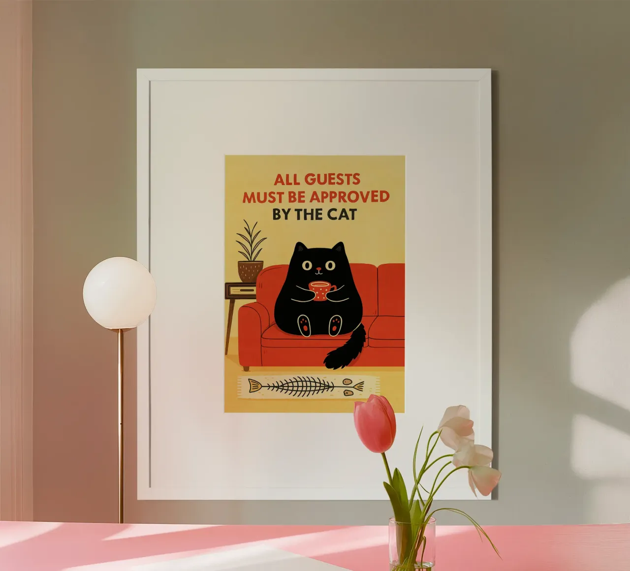 tutti gli ospiti devono essere approvati dal gatto poster da Avocadoz