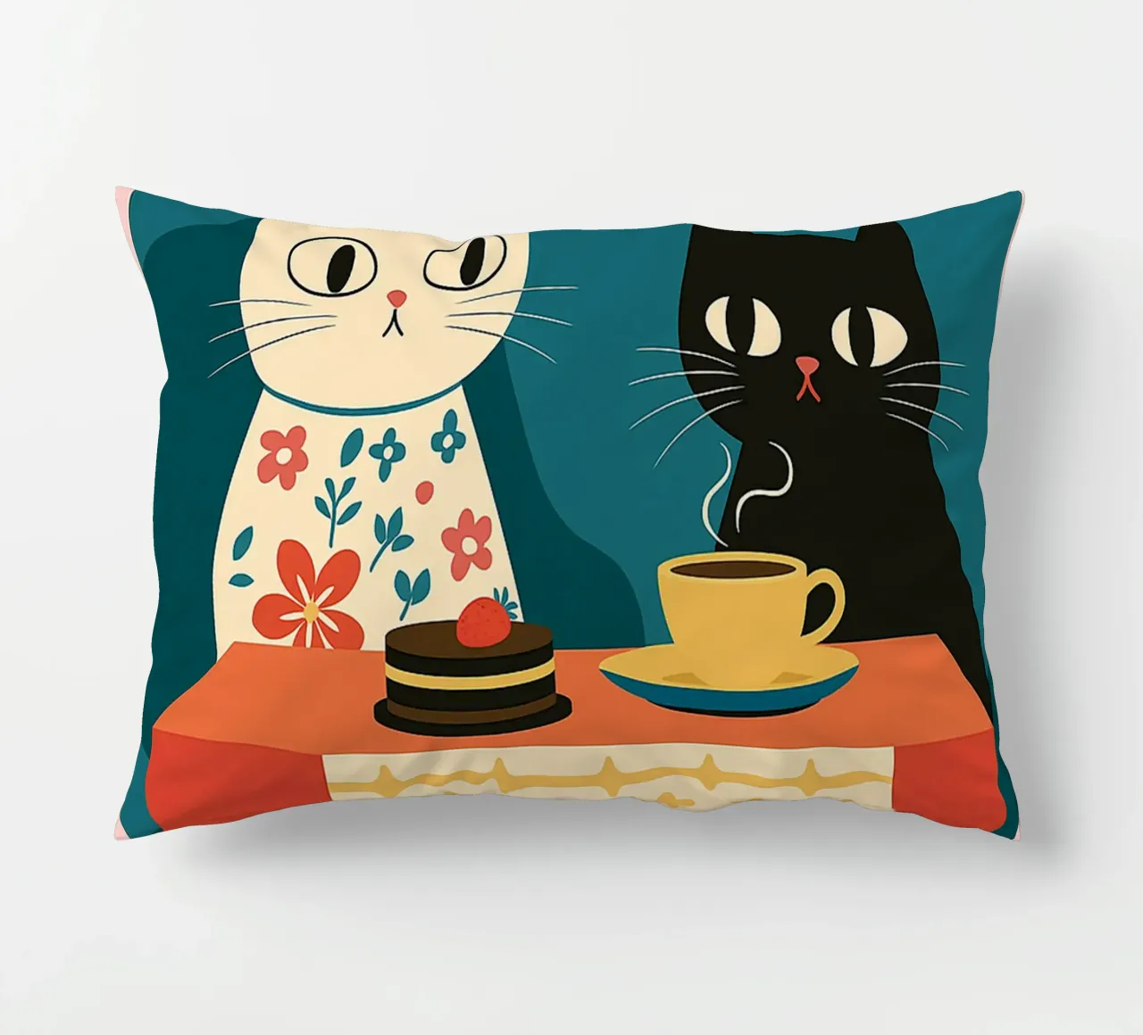 gatto più espresso meno despresso cuscino da Avocadoz