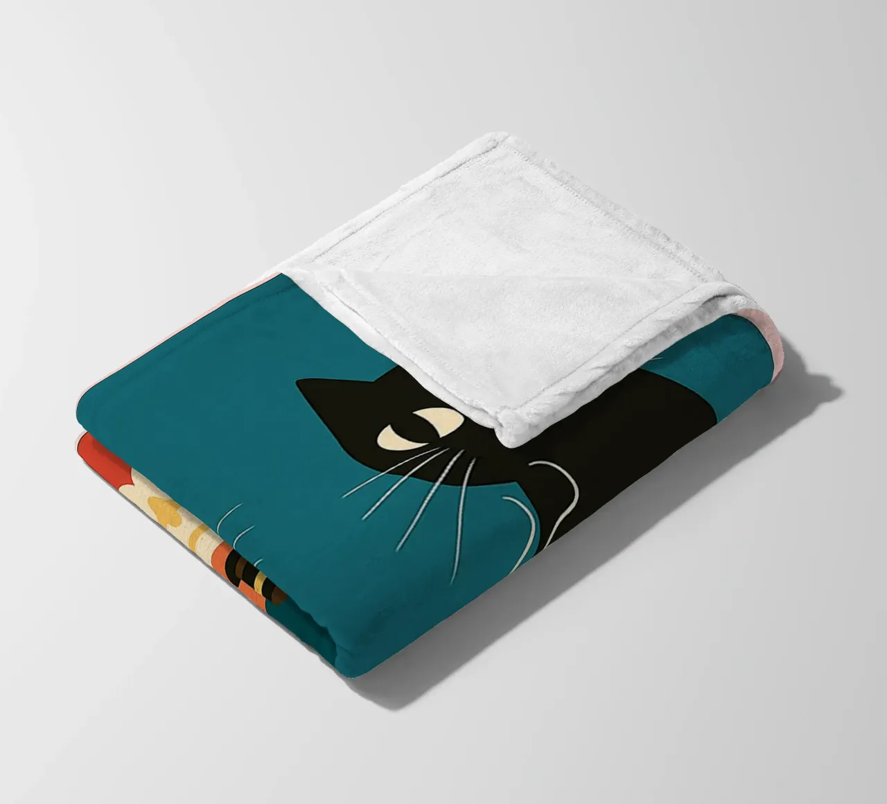 gatto più espresso meno despresso coperta in pile da Avocadoz