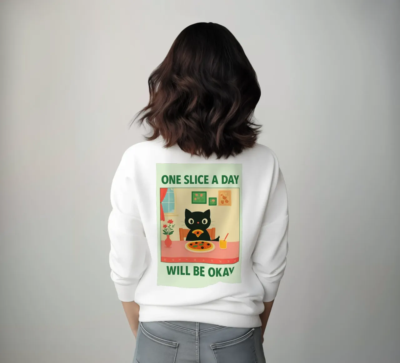 pizza per gatti una fetta al giorno va bene felpa da Avocadoz