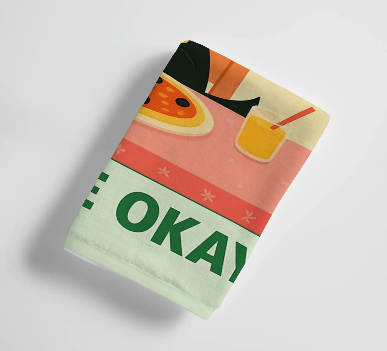 Katzenpizza - ein Stück pro Tag ist in Ordnung Handtuch von Avocadoz