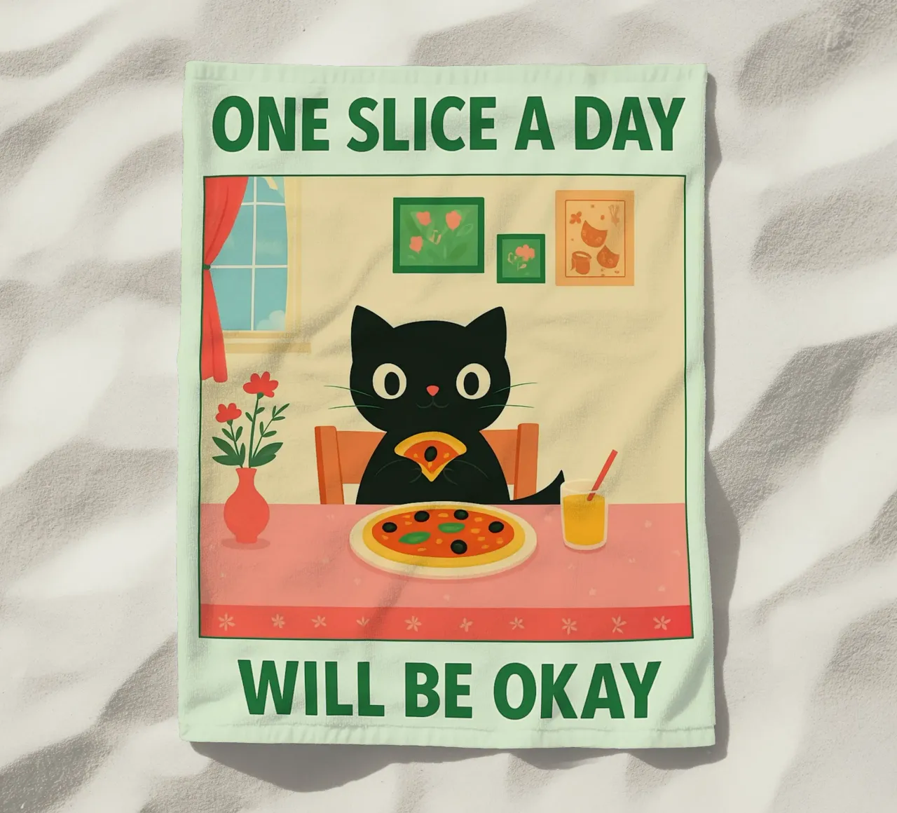 pizza per gatti una fetta al giorno va bene telo mare da Avocadoz